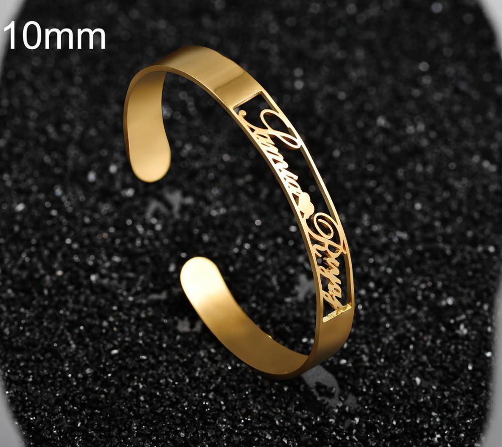 Customized Name Bracelet Personalized Custom Bangles Stainless Steel Jewelry - Order & Print your own Style - Mag Max Mart