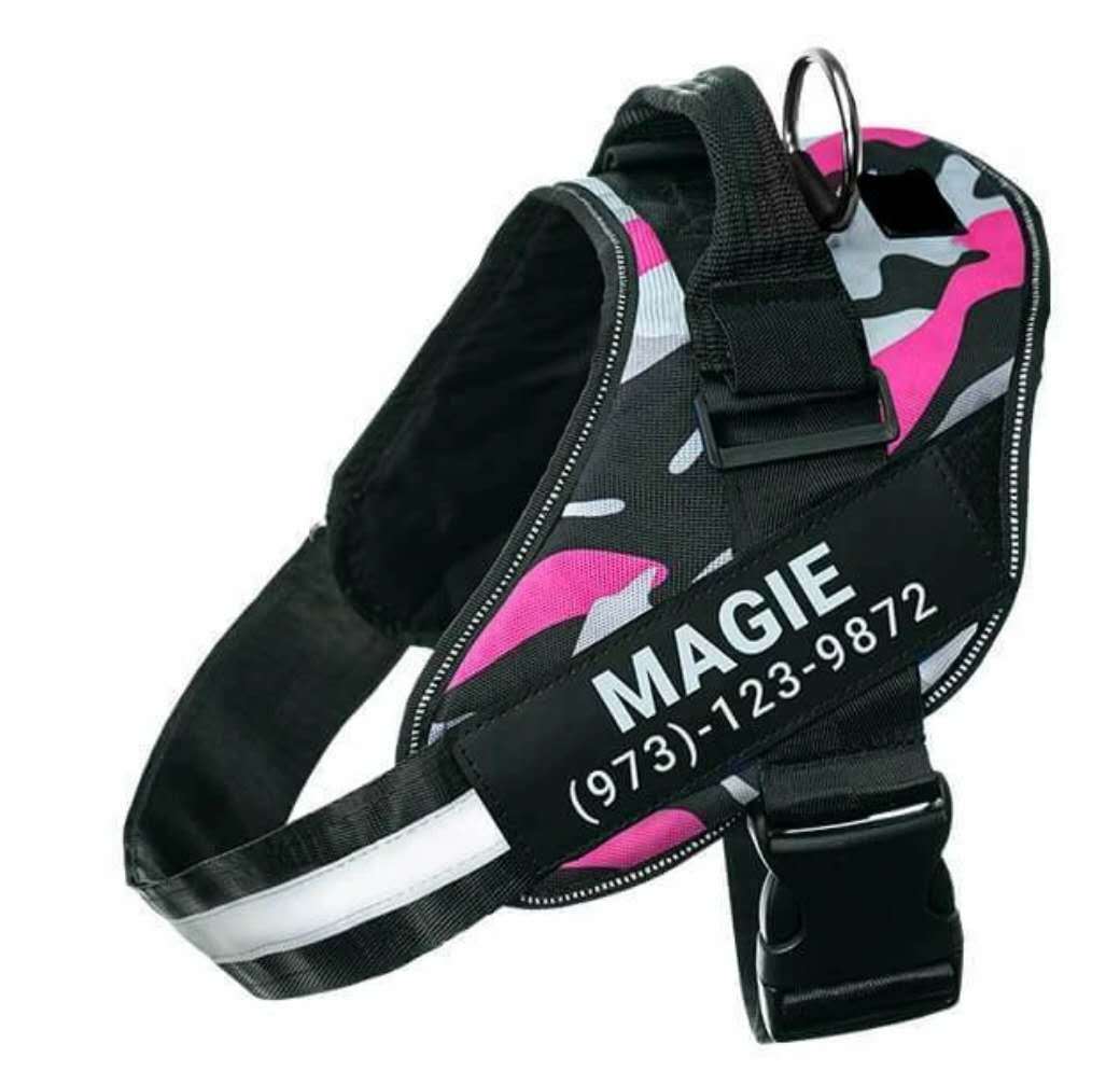 Personalized Custom Reflective Breathable Dog Harness NO PULL Adjustable Pet Harness For Small Large Dog Harness Vest With Patch - MAGM Enterprises LLC