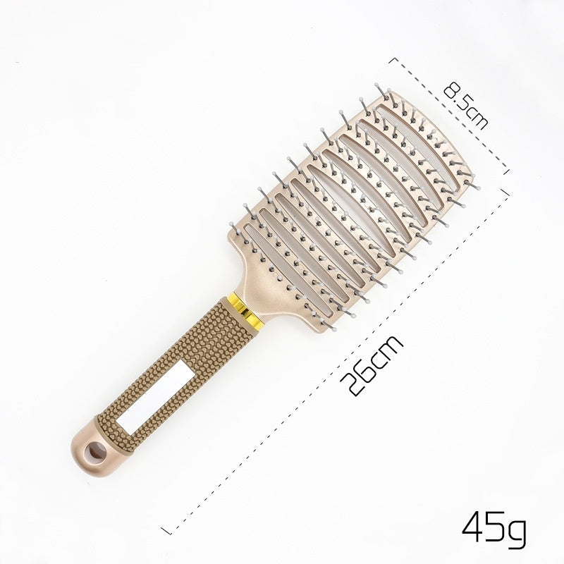 Hairbrush Anti Klit Brushy Haarborstel Women Detangler Hair Brush Bristle Nylon Scalp Massage  Teaser Hair Brush Comb - Mag Max Mart