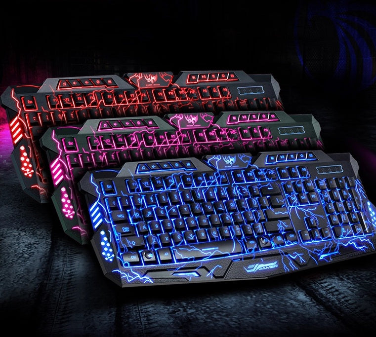 J10 tricolor backlight wired gaming keyboard mouse - MAGM Enterprises LLC