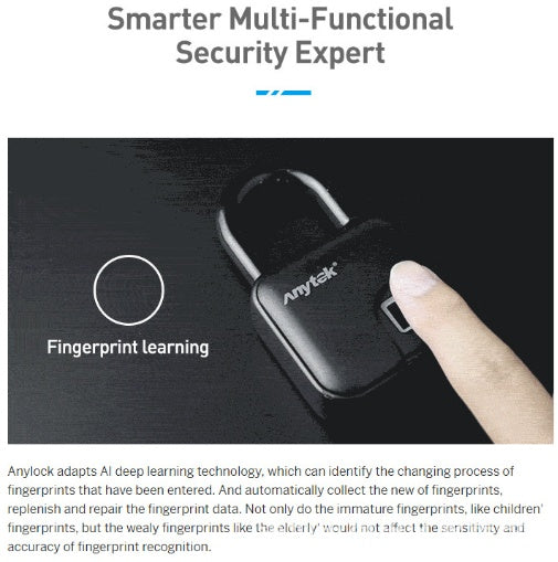 Smart Lock Waterproof L3 Fingerprint Padlock - MAGM Enterprises LLC