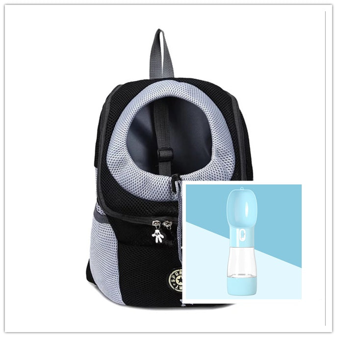 Pet Dog Carrier Carrier For Dogs Backpack Out Double Shoulder Portable Travel Outdoor Carrier Bag Mesh - MAGM Enterprises LLC