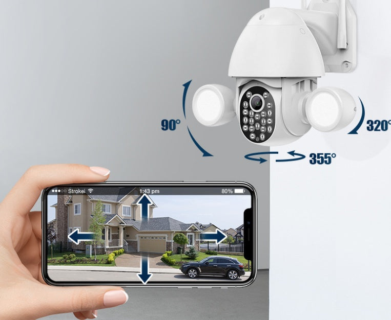 Tuya Double Fill Light Ball Machine 3Mp High-Definition Camera Security Surveillance Camera Smart Home - MAGM Enterprises LLC