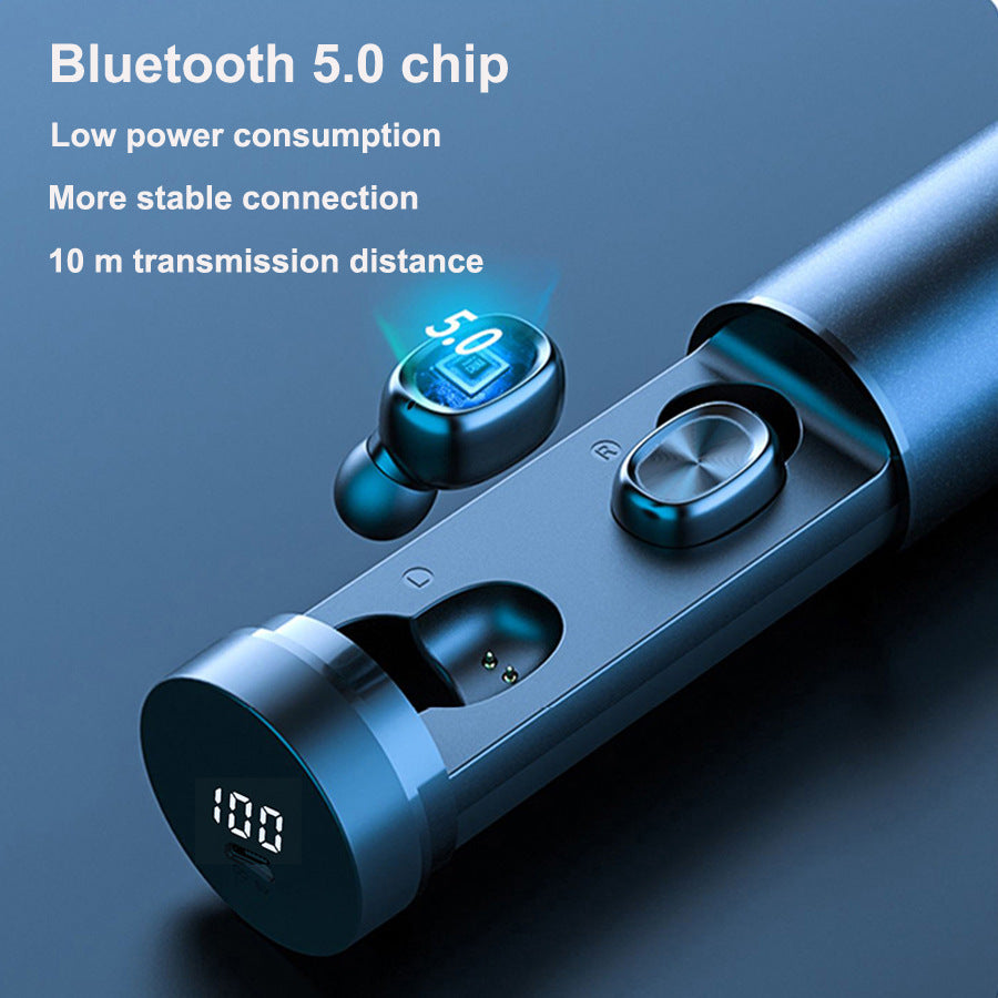 Mini Portable Pull-out Bluetooth Headset -Earbuds - Mag Max Mart