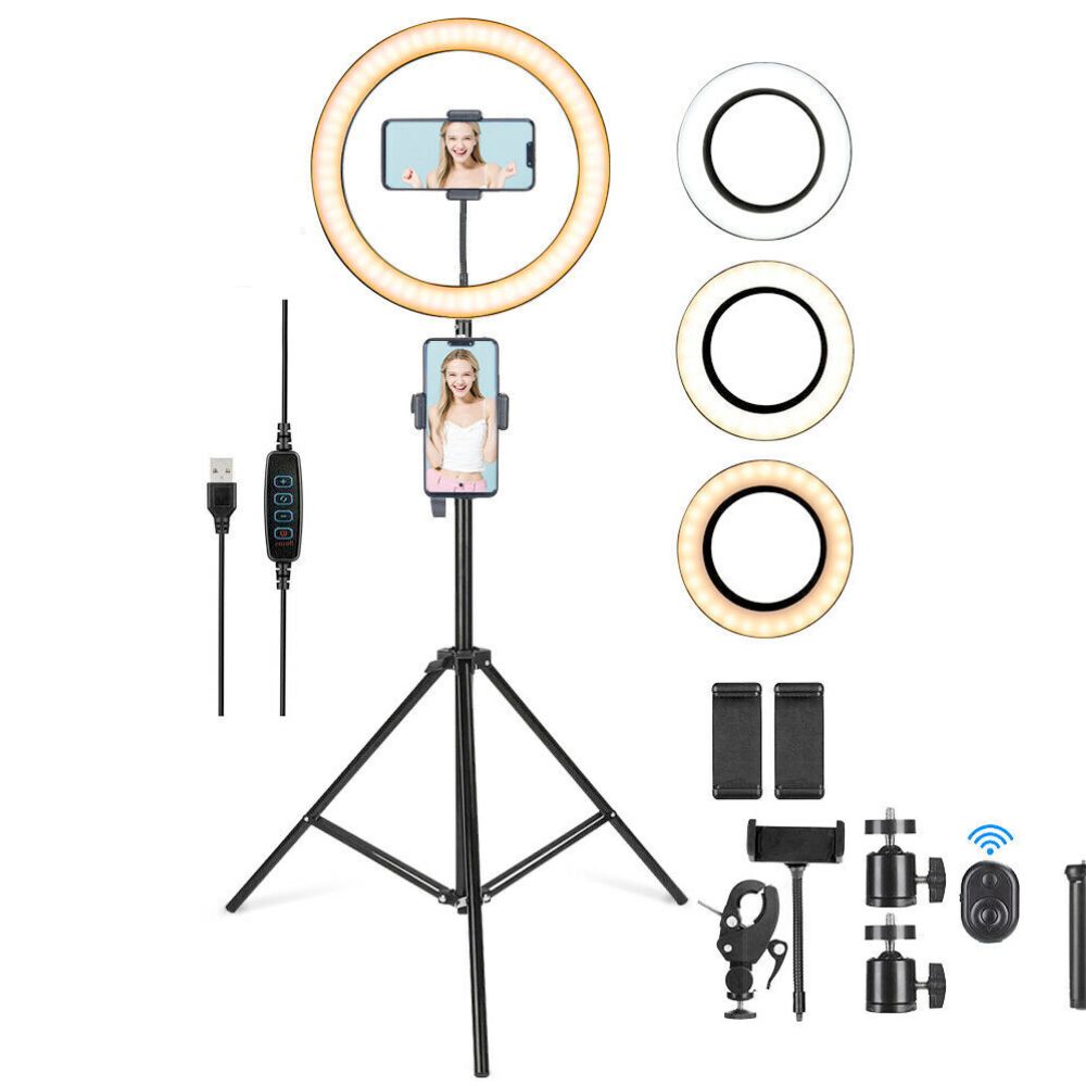 LED Ring Light With Phone Tripod Stand Kit 10" - Mag Max Mart