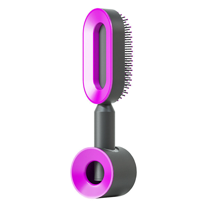 Self Cleaning Hair Brush For Women One-key Cleaning Hair Loss Airbag Massage Scalp Comb Anti-Static Hairbrush -Detangling hair brushes - Mag Max Mart