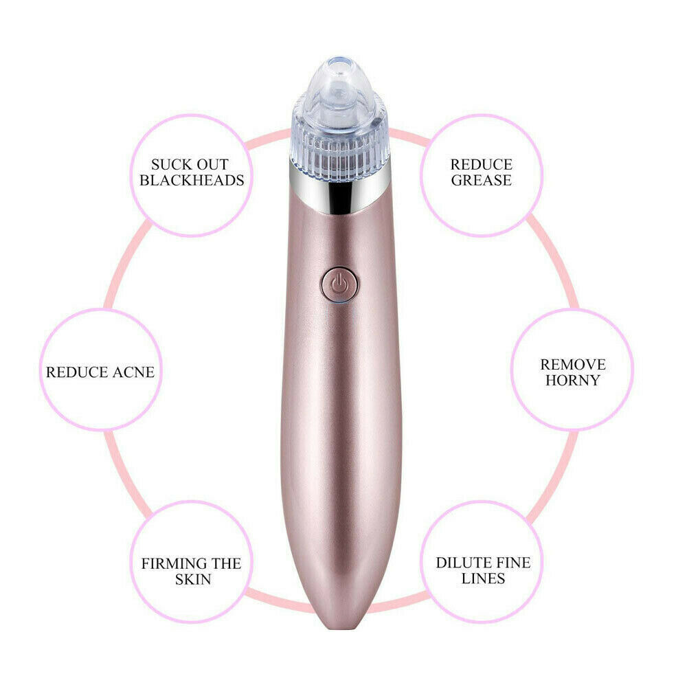 Electric Blackhead Vacuum Pore Cleaner Acne Pimple Remover Strong Suction Tool Electric Blackhead Remover Pore Vacuum Suction Diamond Dermabrasion Face Cleaner - MAGM Enterprises LLC