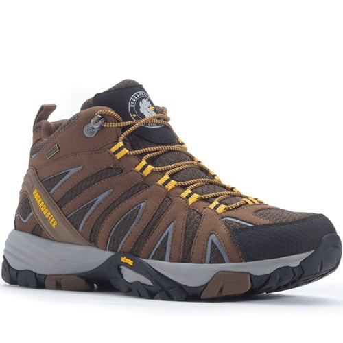 ROCKROOSTER Bedrock Brown 6 Inch Waterproof Hiking Boots with VIBRAM® - Mag Max Mart