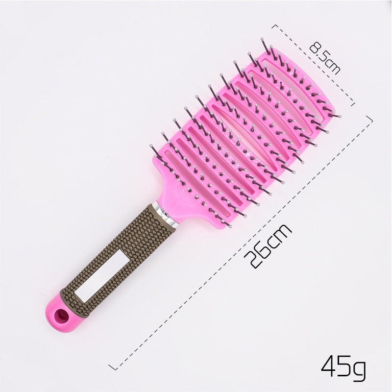 Hairbrush Anti Klit Brushy Haarborstel Women Detangler Hair Brush Bristle Nylon Scalp Massage  Teaser Hair Brush Comb - Mag Max Mart