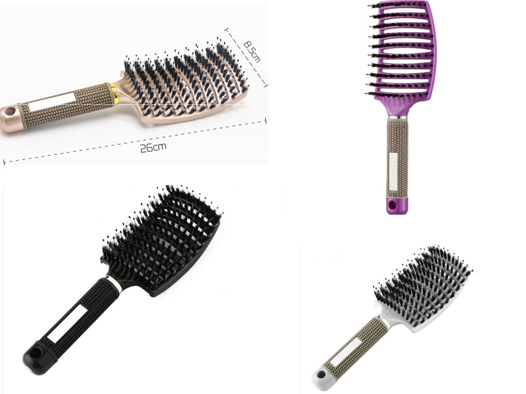 Hairbrush Anti Klit Brushy Haarborstel Women Detangler Hair Brush Bristle Nylon Scalp Massage  Teaser Hair Brush Comb - Mag Max Mart