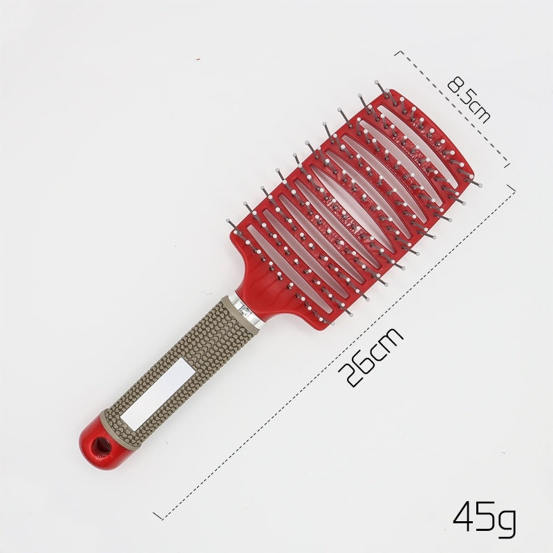 Hairbrush Anti Klit Brushy Haarborstel Women Detangler Hair Brush Bristle Nylon Scalp Massage  Teaser Hair Brush Comb - Mag Max Mart