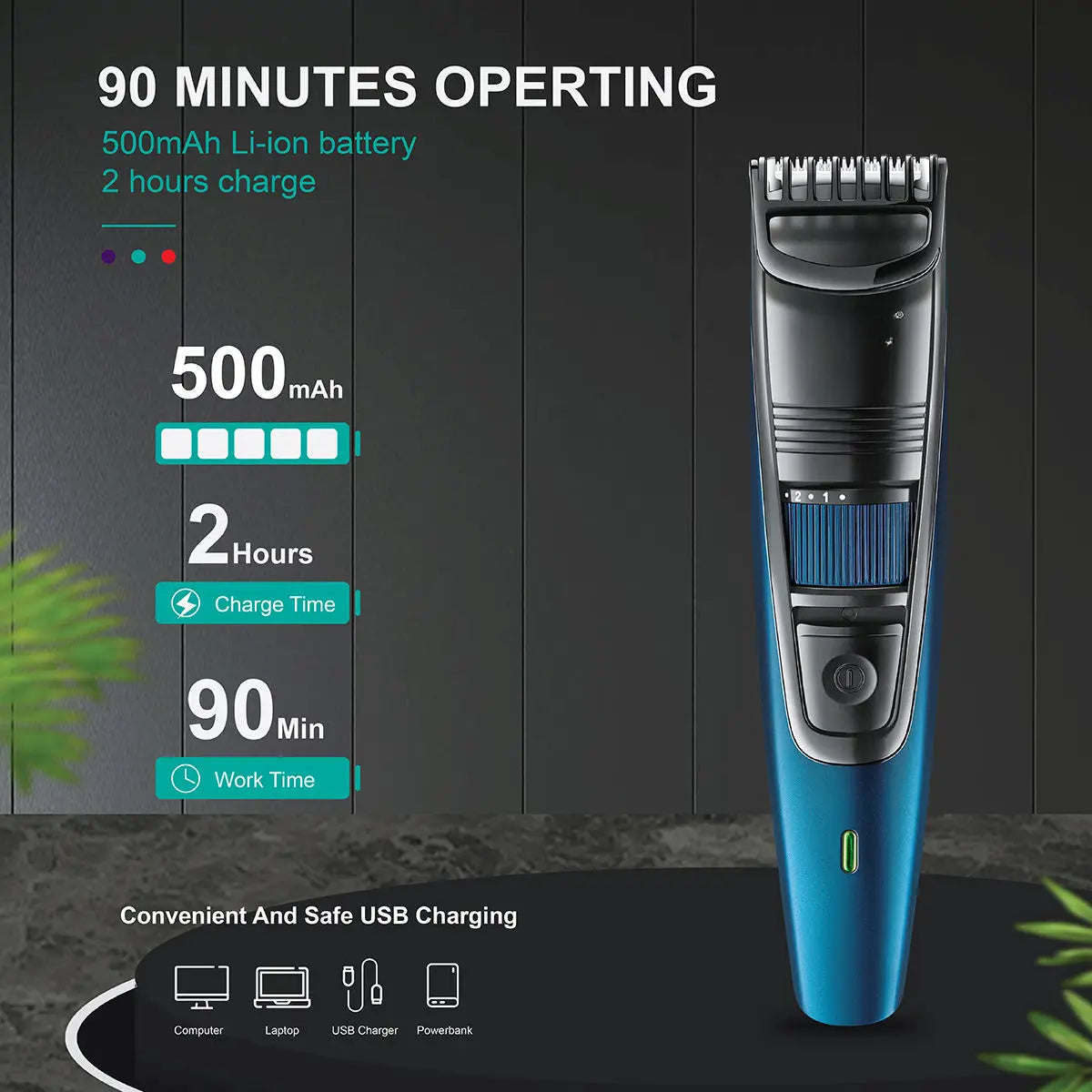 Adjustable Hair Cutting Trimmer Professional Rechargeable Hair - MAGM Enterprises LLC