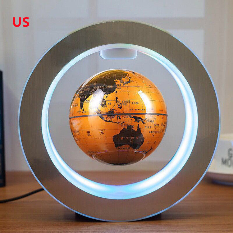 Round LED World Map Floating Globe Magnetic Levitation Light Anti Gravity Magic - MAGM Enterprises LLC