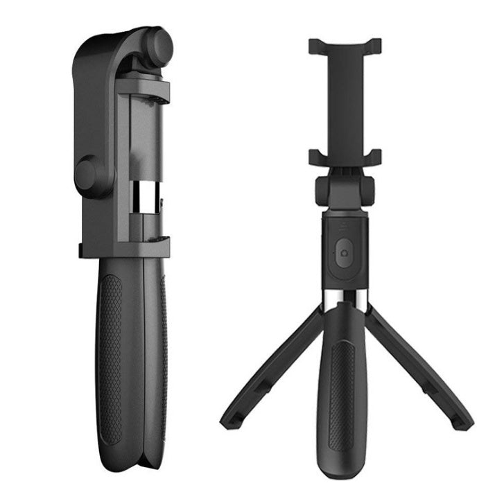 Compatible with Apple, Tripod Selfie Stick Mobile Universal Live Triangle Bracket One Bluetooth Selfie Artifact - MAGM Enterprises LLC