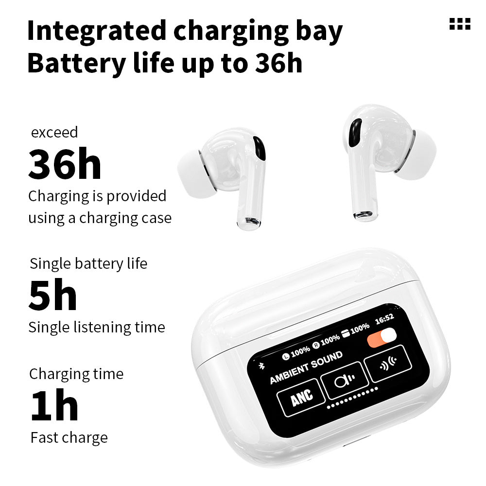 Wireless Earbuds Bluetooth 5.3 - ENC Noise Cancelling In-Ear Earbuds With Wireless Charging Case LED Display Deep Bass Earphones Headset With Built-in Mic Fifth Generation - MAGM Enterprises LLC