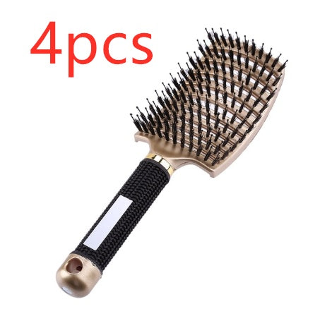 Hairbrush Anti Klit Brushy Haarborstel Women Detangler Hair Brush Bristle Nylon Scalp Massage  Teaser Hair Brush Comb - Mag Max Mart