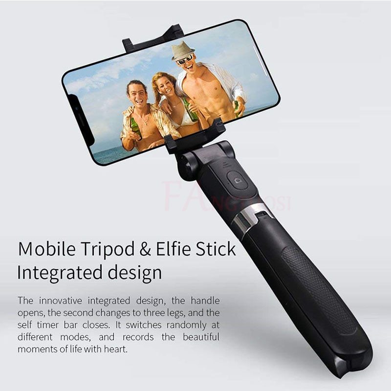 Compatible with Apple, Tripod Selfie Stick Mobile Universal Live Triangle Bracket One Bluetooth Selfie Artifact - MAGM Enterprises LLC