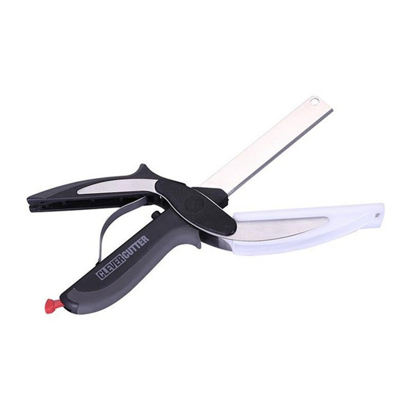 Stainless Steel Scissors Multifunctional Scissors Cutting Machine 2 In 1 Cutting Board Utility Knife - MAGM Enterprises LLC