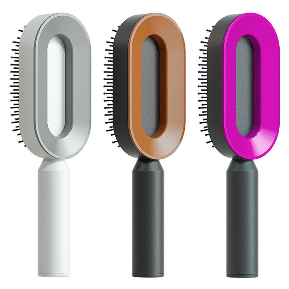 Self Cleaning Hair Brush For Women One-key Cleaning Hair Loss Airbag Massage Scalp Comb Anti-Static Hairbrush -Detangling hair brushes - Mag Max Mart