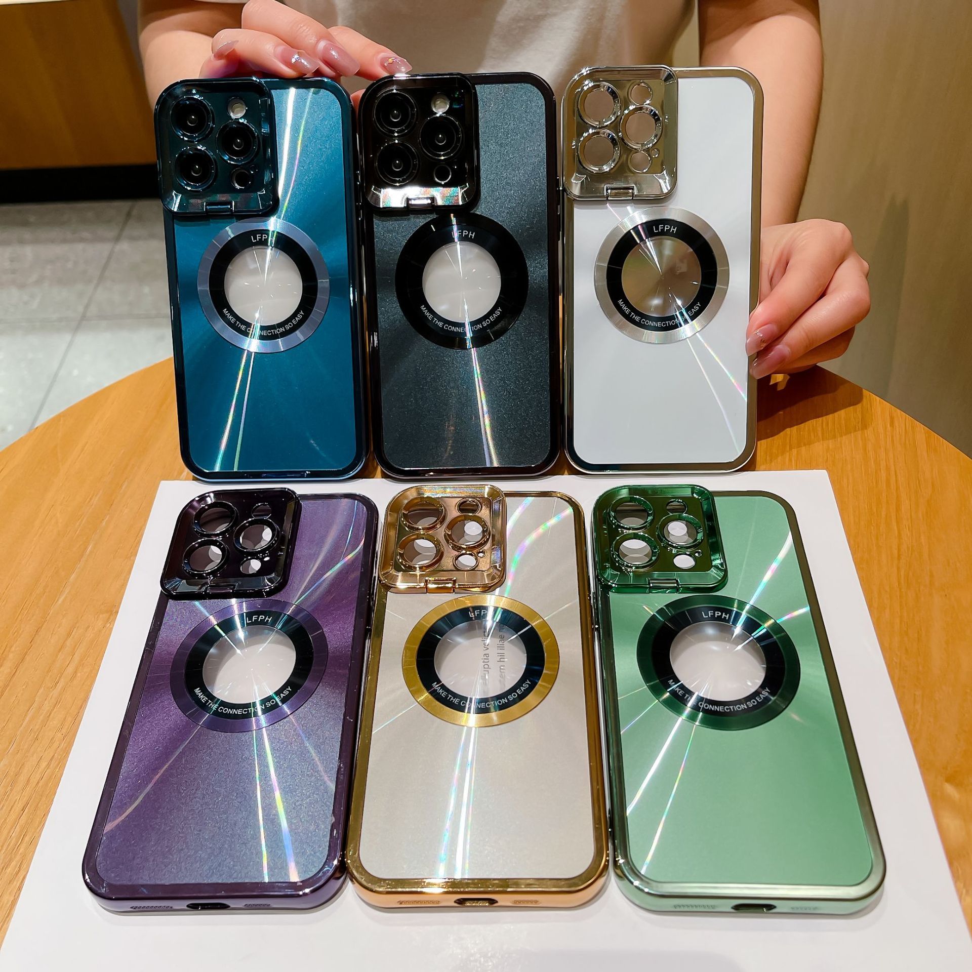 Luxury Stylish Phone Case with Holder for iphone 12 13 14 all Version - MAGM Enterprises LLC