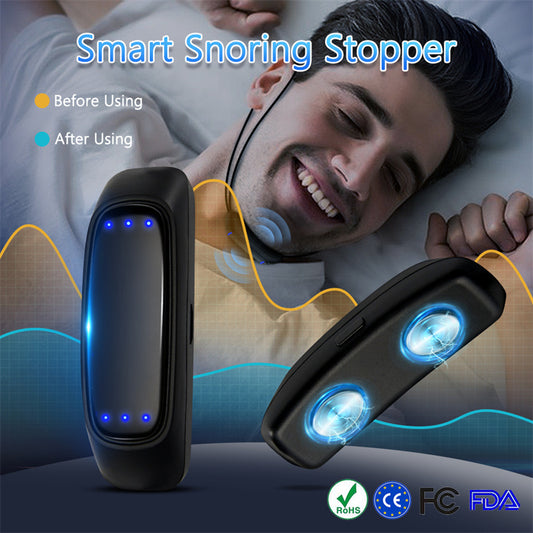 Smart Anti Snoring Device EMS Pulse Snoring Stop Effective Solution Snore Sleep Aid Portable Noise Reduction Muscle Stimulator - MAGM Enterprises LLC