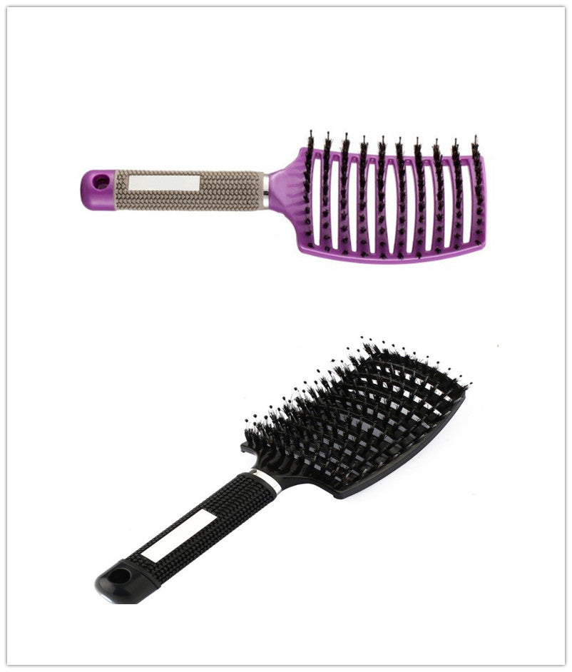 Hairbrush Anti Klit Brushy Haarborstel Women Detangler Hair Brush Bristle Nylon Scalp Massage  Teaser Hair Brush Comb - Mag Max Mart