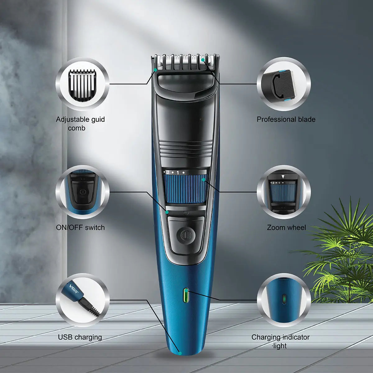 Adjustable Hair Cutting Trimmer Professional Rechargeable Hair - MAGM Enterprises LLC