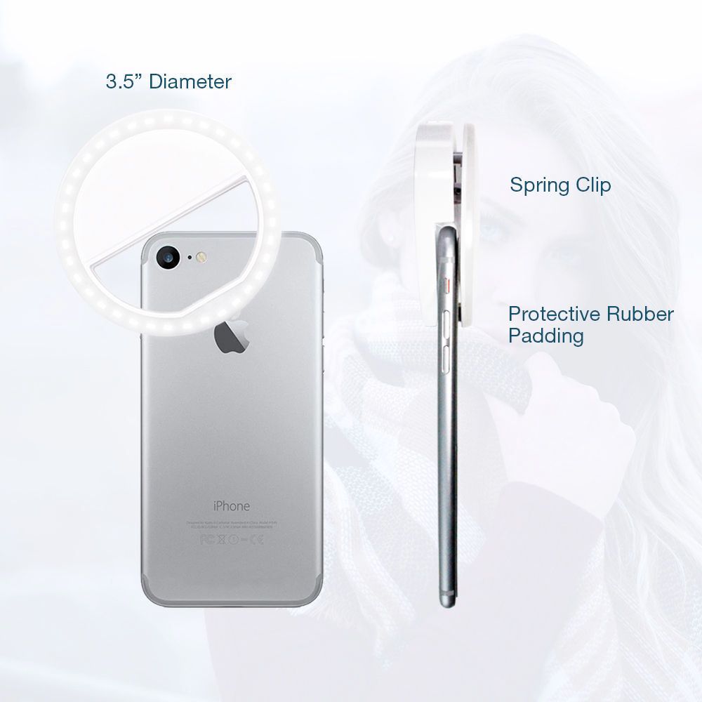 Portable Selfie Ring Clip On for Mobile Phone - Mag Max Mart