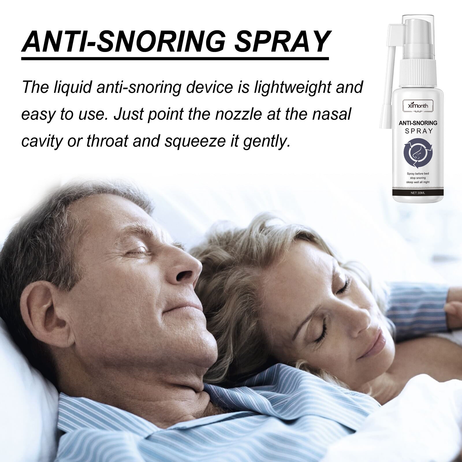 Alleviate Congestion At Night Snore Stop Snoring Nasal Care Spray - MAGM Enterprises LLC