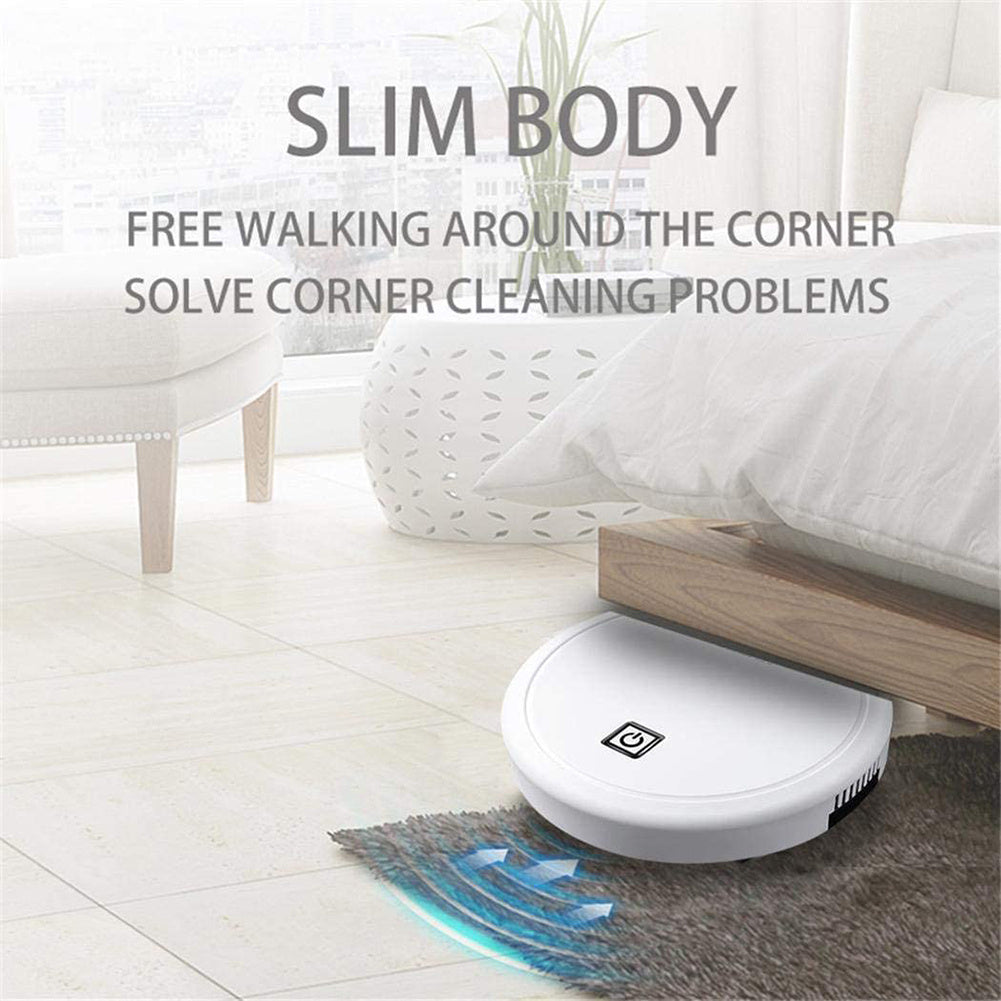 3-in-1 Robot Vacuum Cleaner 1800Pa Multifunctional Smart Floor Cleaner USB Rechargeable Dry Wet Sweeping Vacuum Cleaner - MAGM Enterprises LLC