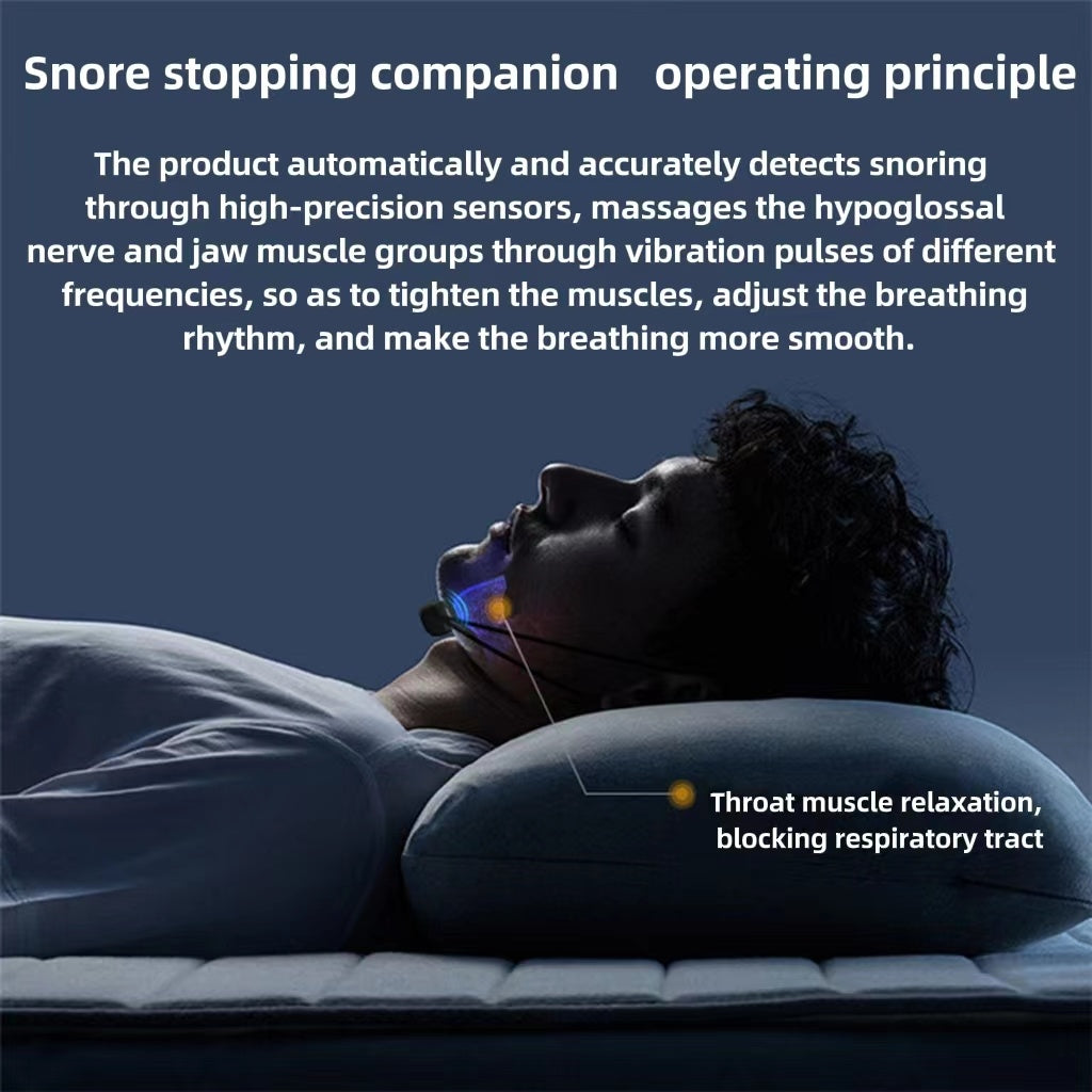 Smart Anti Snoring Device EMS Pulse Snoring Stop Effective Solution Snore Sleep Aid Portable Noise Reduction Muscle Stimulator - MAGM Enterprises LLC