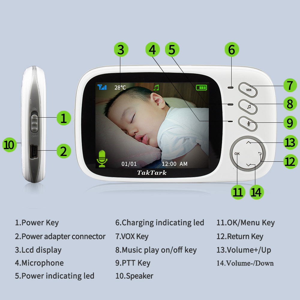 3.2 Inch Digital Baby Care Camera Device - MAGM Enterprises LLC