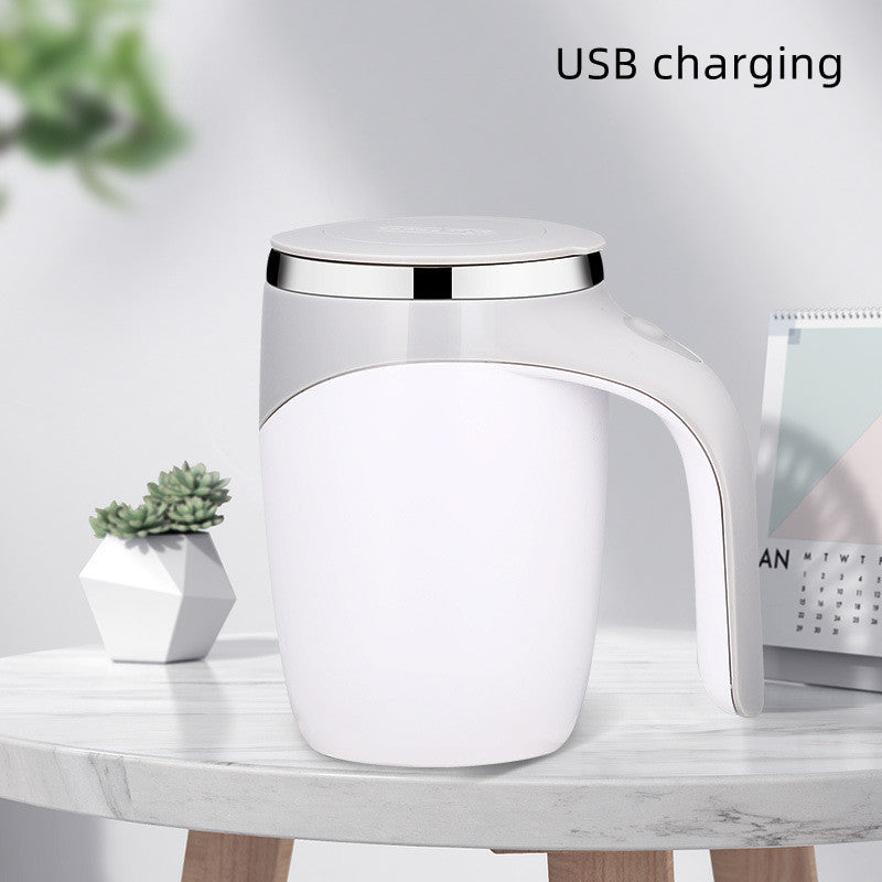 Rechargeable Model Automatic Stirring Cup Coffee Cup High Value Electric Stirring Cup Lazy Milkshake Rotating Magnetic Water Cup - MAGM Enterprises LLC