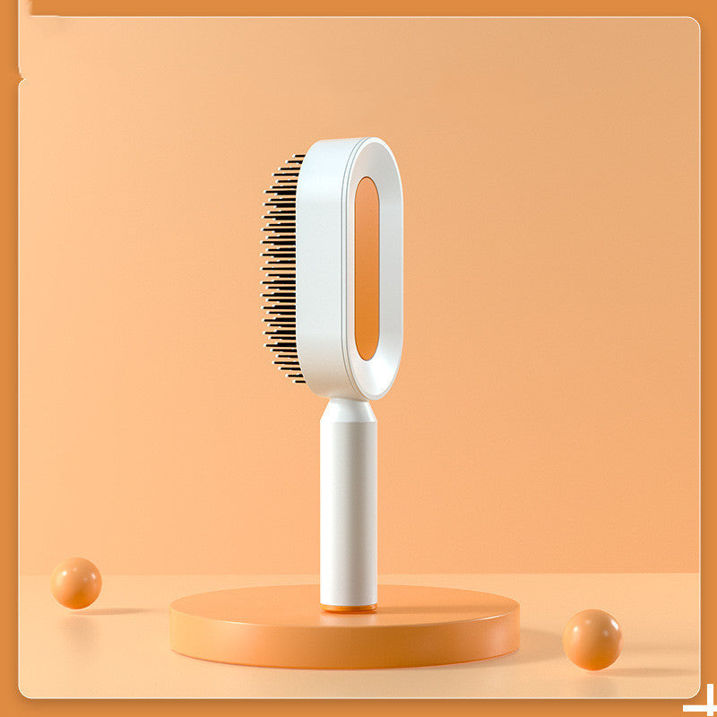 Self Cleaning Hair Brush For Women One-key Cleaning Hair Loss Airbag Massage Scalp Comb Anti-Static Hairbrush -Detangling hair brushes - Mag Max Mart