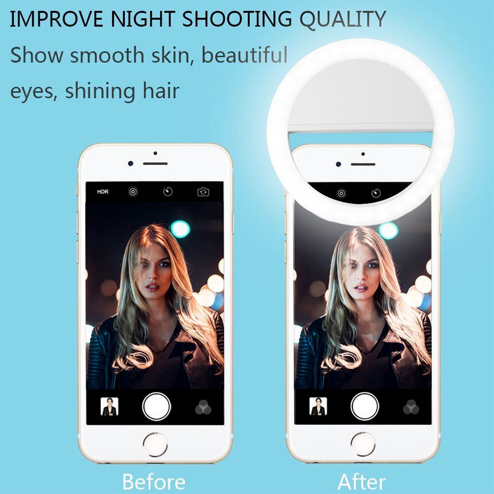 Portable Selfie Ring Clip On for Mobile Phone - Mag Max Mart