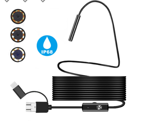 Endoscope 3 In 1 USB Micro USB Type-C Borescope Inspection - Mag Max Mart