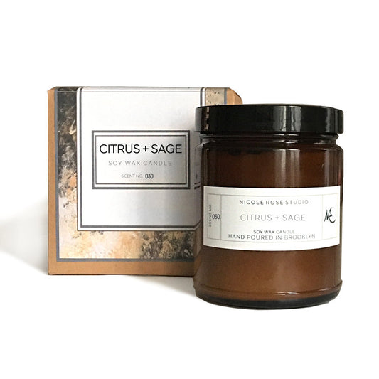 Citrus + Sage Soy Wax Candle - MAGM Enterprises LLC