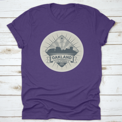 Architectural Stamp Of Oakland, USA T-Shirt for Men & Women - Unisex - Mag Max Mart