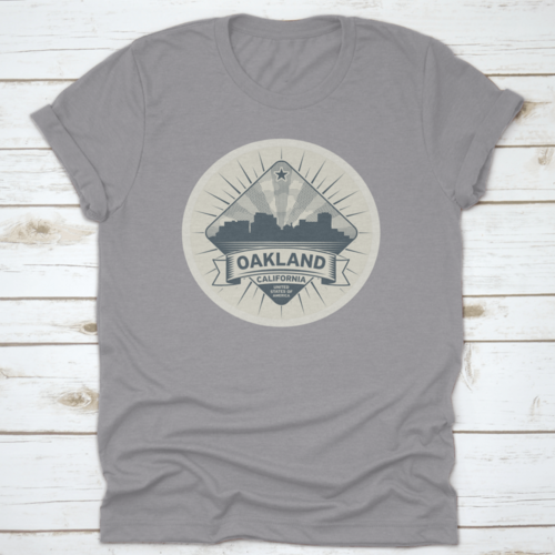 Architectural Stamp Of Oakland, USA T-Shirt for Men & Women - Unisex - Mag Max Mart