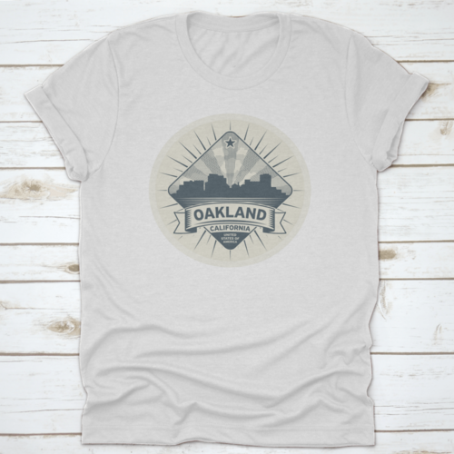 Architectural Stamp Of Oakland, USA T-Shirt for Men & Women - Unisex - Mag Max Mart