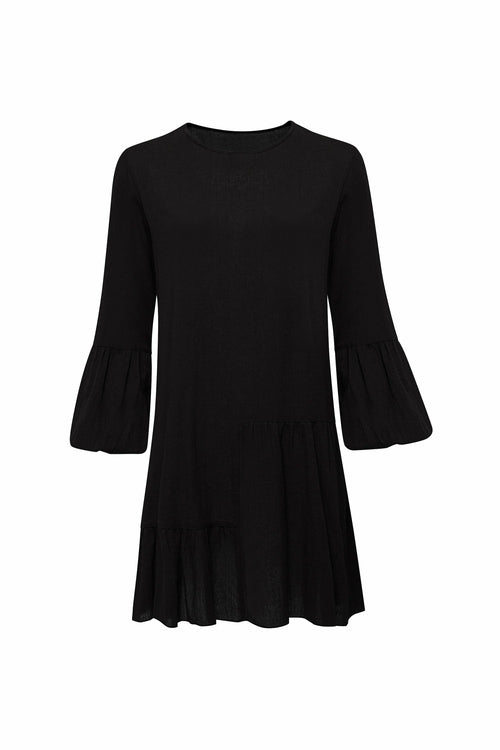 GAIA MINI DRESS TOP WEAR WOMEN - BLACK - MAGM Enterprises LLC