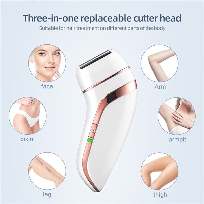 Epilator for Women 3 In 1 Electric Shaving Hair Removal Trimmer Bikini - Mag Max Mart