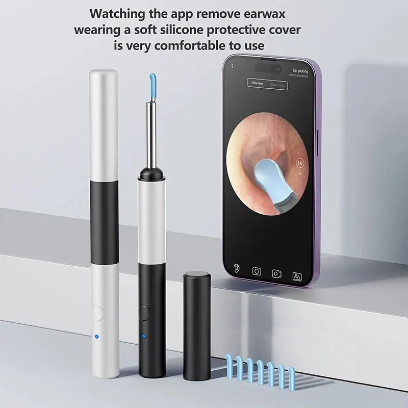 Wireless Otoscope 3.5mm Ultra-Thin WiFi Ear Scope Camera with Earwax - MAGM Enterprises LLC