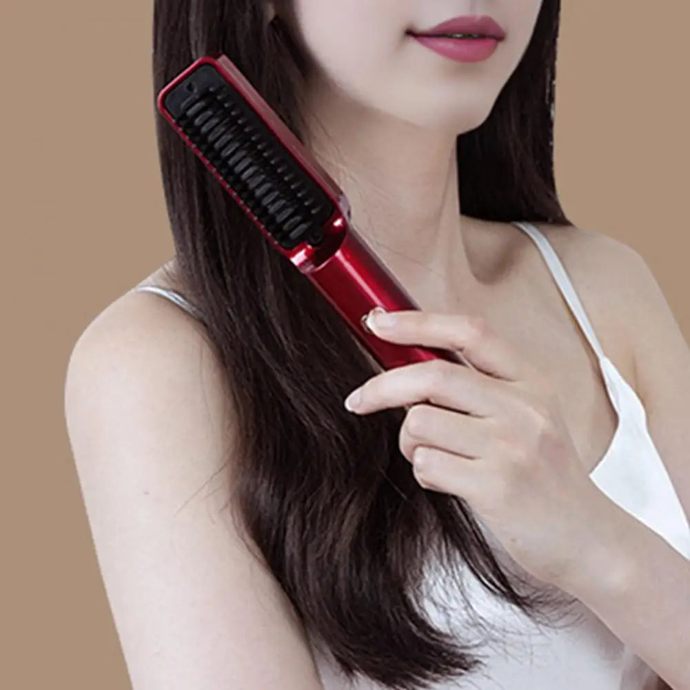 Hair Straightening Comb Portable Wireless Hair Straightener Brush for - MAGM Enterprises LLC