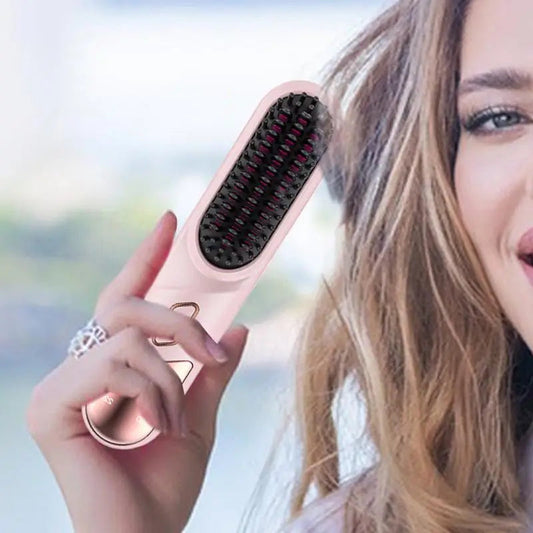 Hair Straightening Brush Fast Heating Negative Ion Hair Straightener - MAGM Enterprises LLC