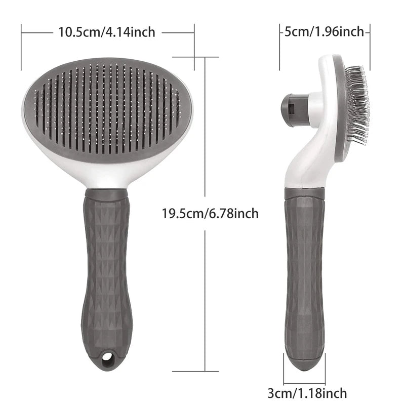 Pet Dog Brush Cat Comb Self Cleaning Pet Hair Remover Brush For Dogs Cats Grooming Tools Pets Dematting Comb Dogs Accessories - Mag Max Mart