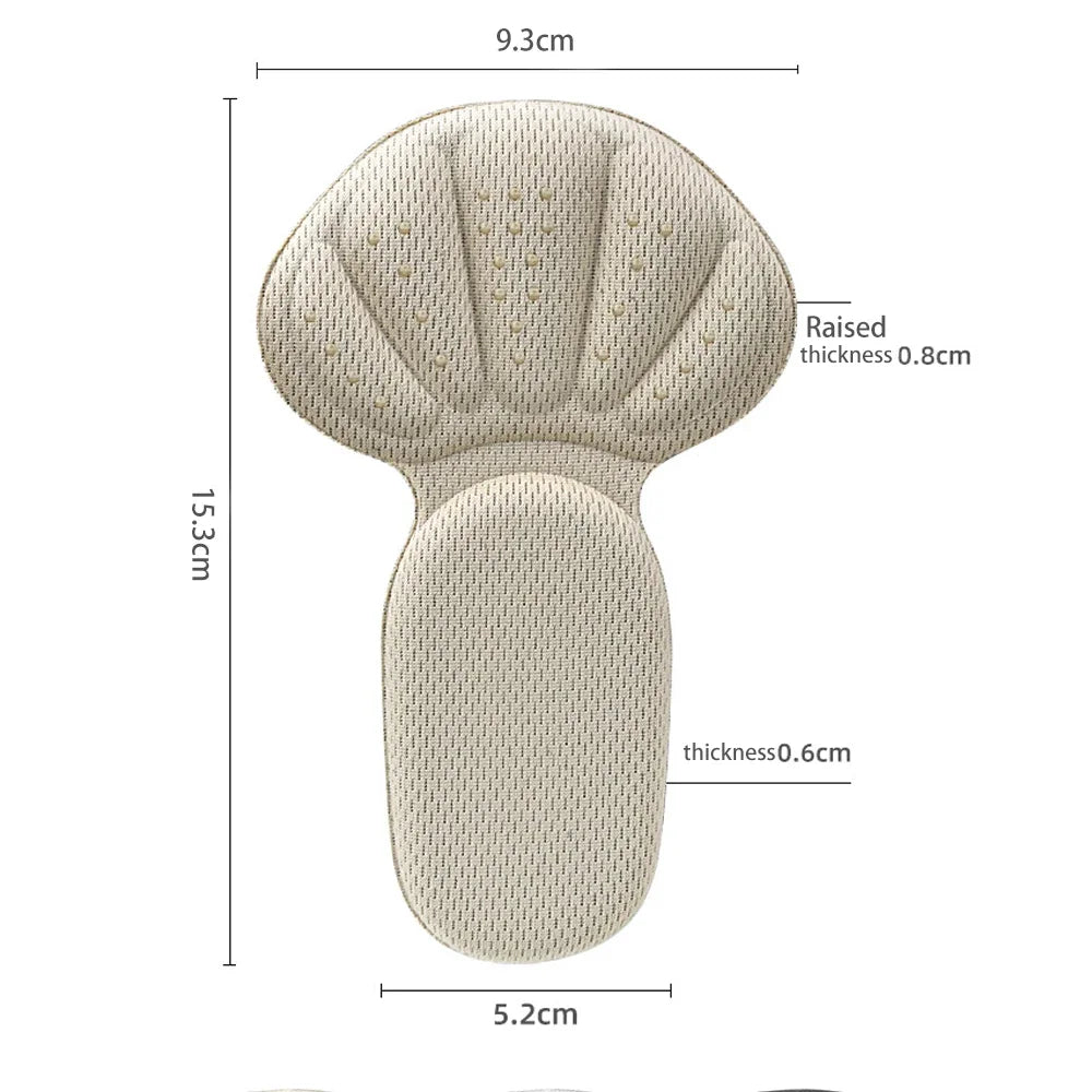 Soft Heel Pad Stickers Women's Memory Sponge Half Insoles - MAGM Enterprises LLC