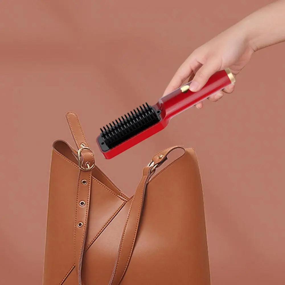 Hair Straightening Comb Portable Wireless Hair Straightener Brush for - MAGM Enterprises LLC