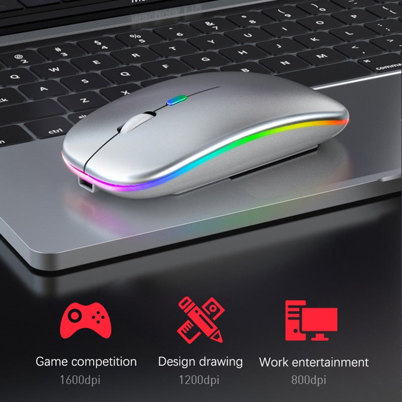 RGB Wireless Bluetooth Mouse - Mag Max Mart