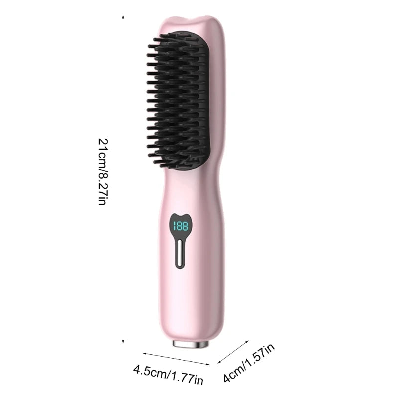 Cordless Hair Straightener Brush Hair Straightener Comb Mini Portable - MAGM Enterprises LLC